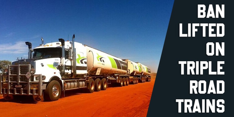 Ban Lifted on Triple Road Trains WA land bridge